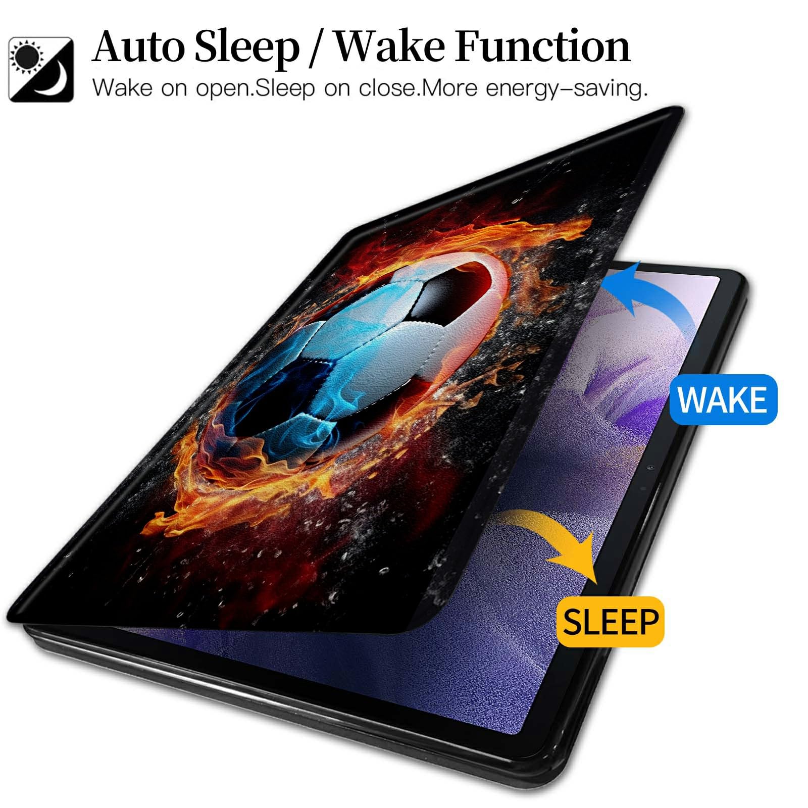 Amazon.com: Football Fire Pattern Case for iPad 10.2 Case iPad 9th